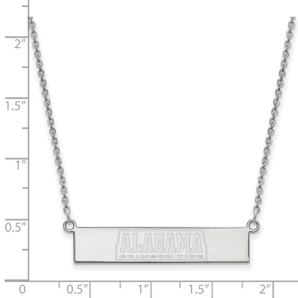 Women's Alabama Crimson Tide Sterling Silver Small Bar Necklace