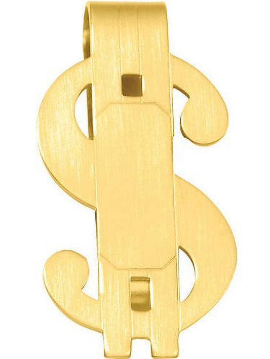 Primal Gold-plated Kelly Waters Satin Finish Dollar Sign Money Clip