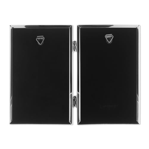 4x6 Hinged Double Simply Silver Metal Picture Frame