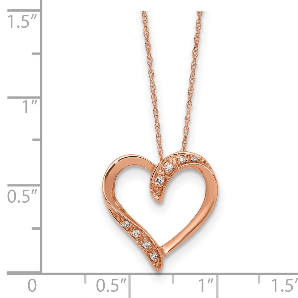 10kr Diamond Heart 18 Necklace
