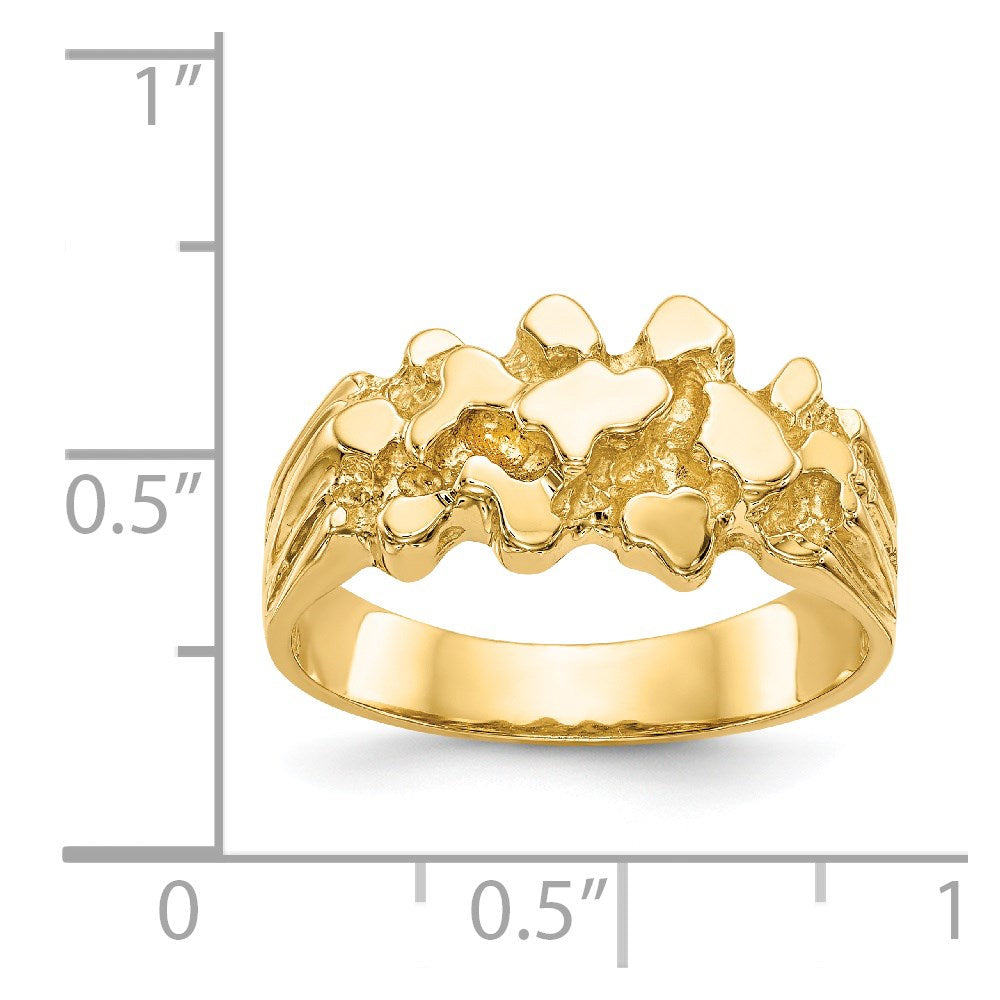 14k Nugget Ring Size 8