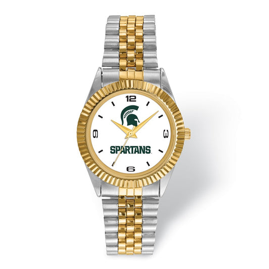 LogoArt Michigan State University Pro Two-tone Gents Quartz Watch QMIS165