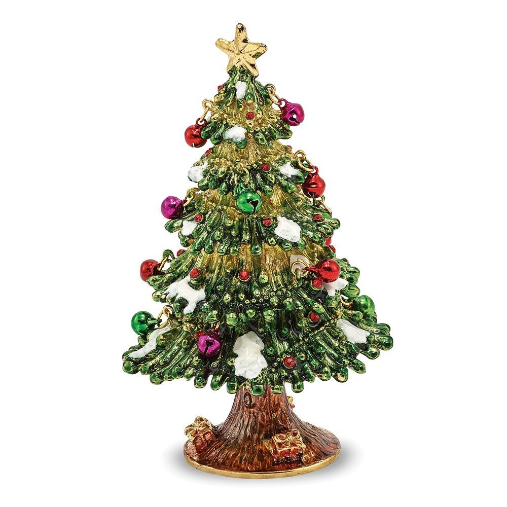 Pewter Christmas Tree Trinket Box
