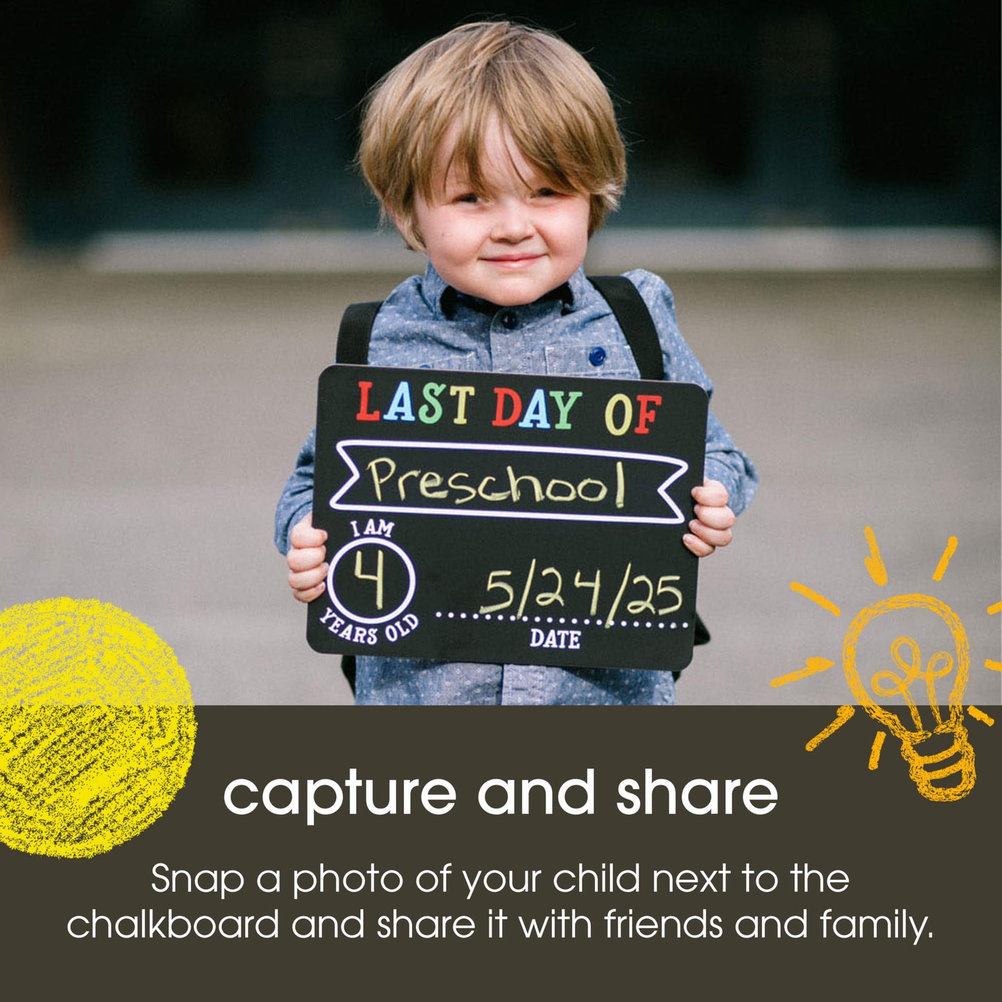 Pearhead First and Last Day Chalkboard Signs
