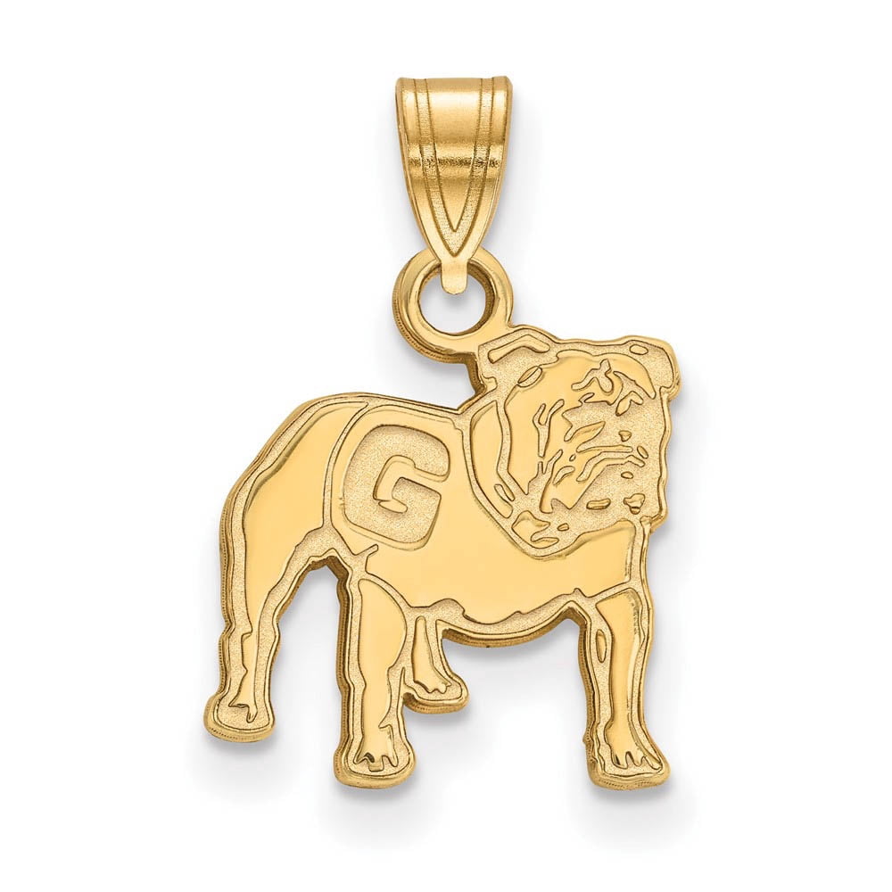 14k Yellow Gold U. of Georgia Small Mascot Logo Pendant