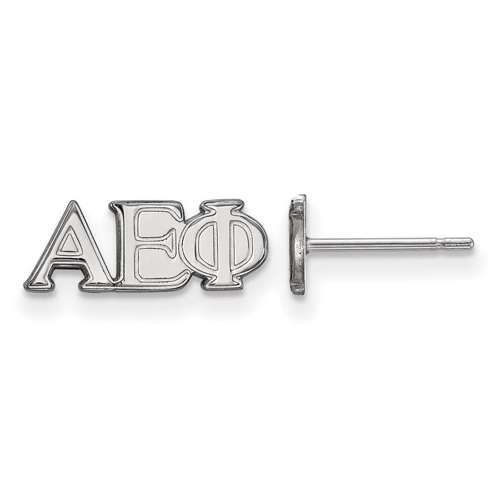 Sterling Silver Official Licensed Greek Sororities Alpha Epsilon Phi XS Post Earrings