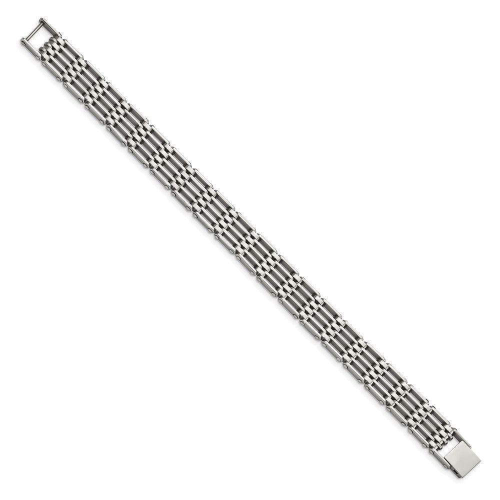 Stainless Steel Polished 8.5in Bracelet 8.5 inches