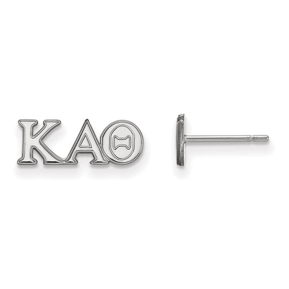 Sterling Silver Official Licensed Greek Sororities Kappa Alpha Theta (???) XS Post Earrings
