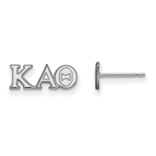Sterling Silver Official Licensed Greek Sororities Kappa Alpha Theta (???) XS Post Earrings