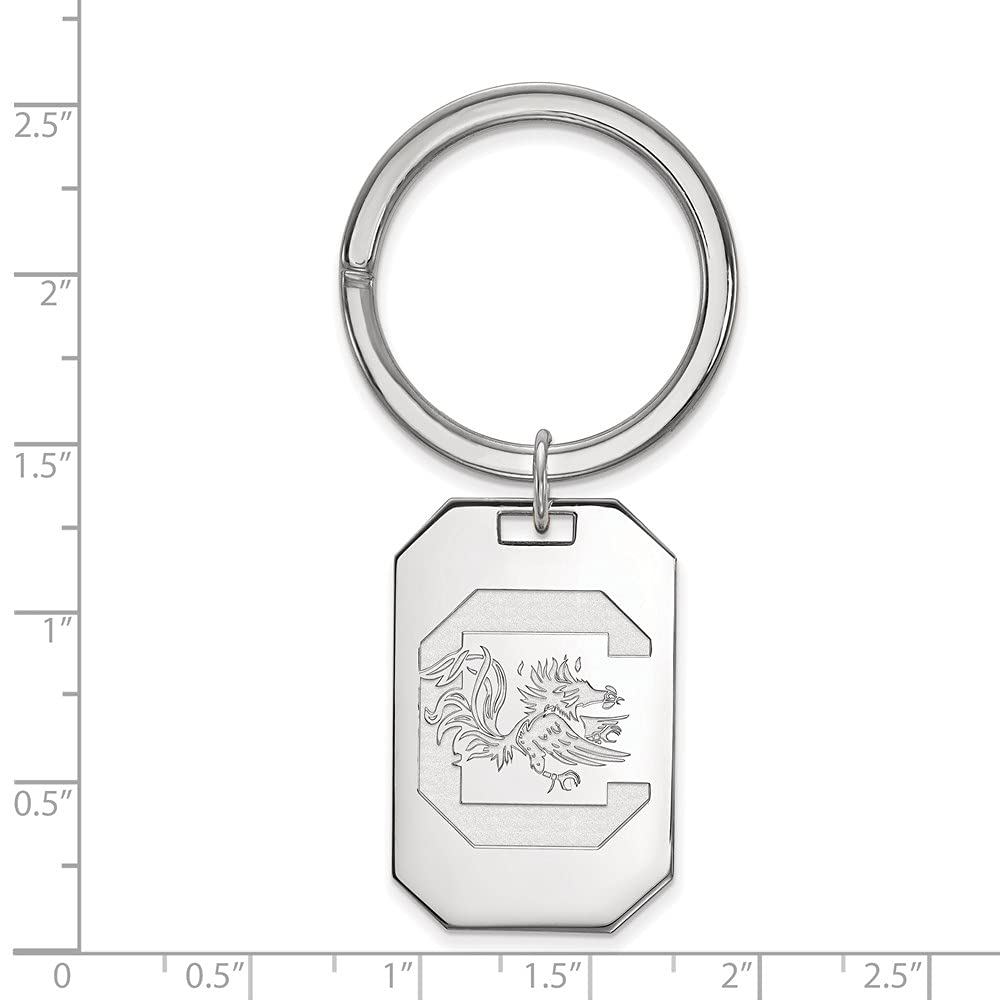 Sterling Silver South Carolina Key Chain