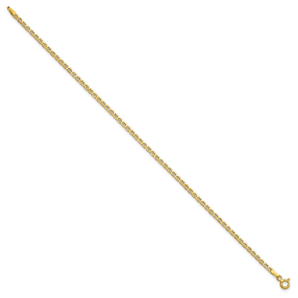 14k 2.4mm Semi-Solid Anchor Chain