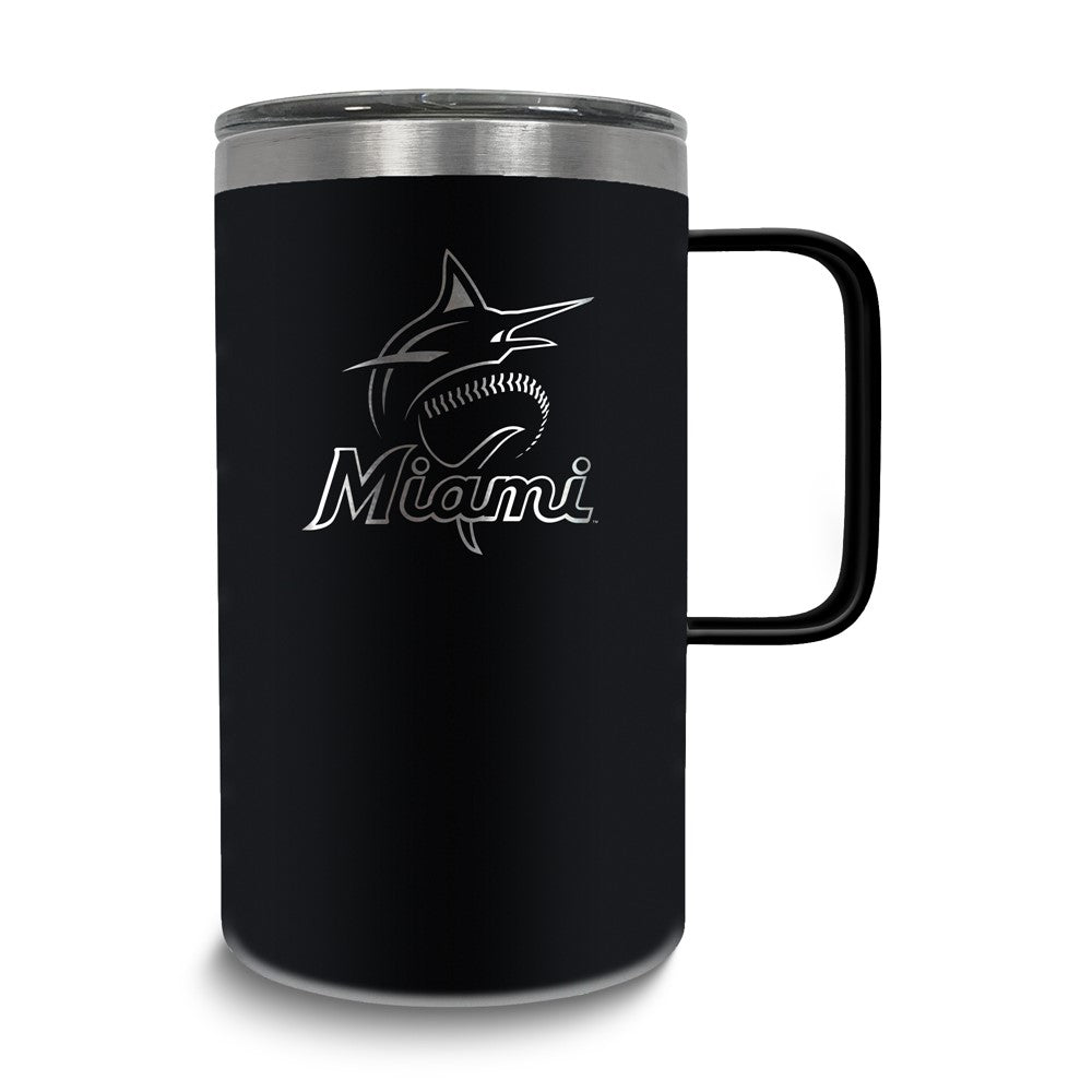 MLB Miami Marlins Stainless Steel 18 oz. Hustle Mug with Lid
