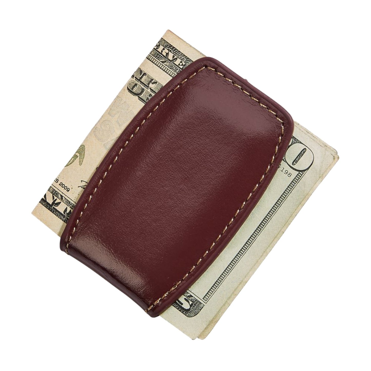 Creative Gifts International 056701 2.75 x 1.5 in. Leather Money Clip, Brown