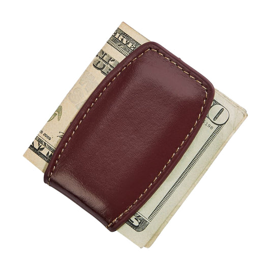 Creative Gifts International 056701 2.75 x 1.5 in. Leather Money Clip, Brown