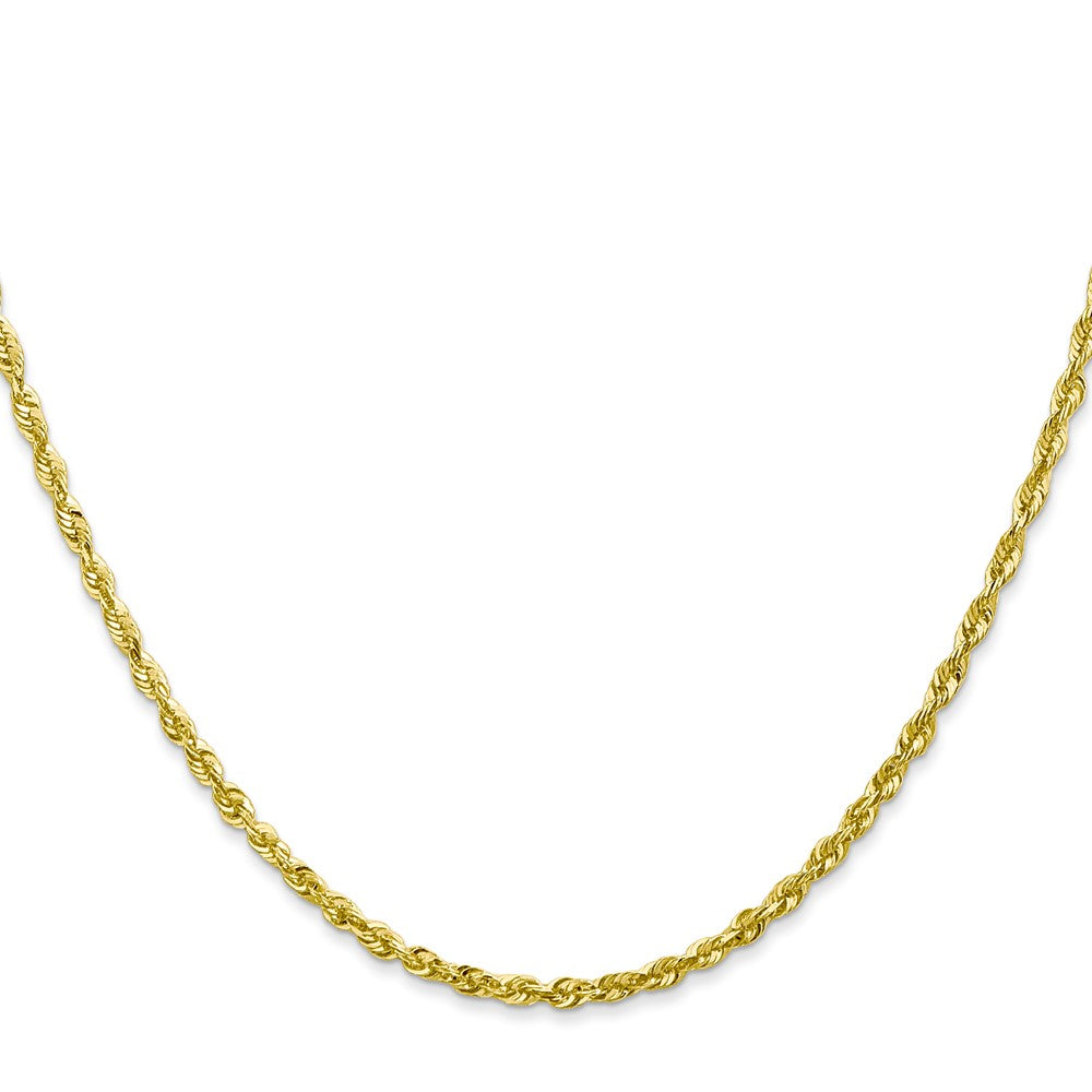 10k 2.25mm Extra-Light Diamond Cut Rope Chain