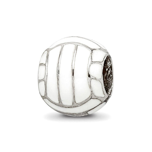 Sterling Silver Reflections Enameled Volleyball Bead