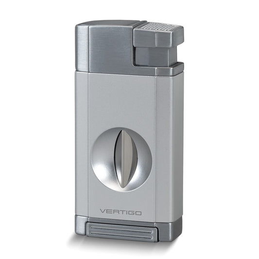 Vertigo Saber Chrome Double Torch Flame with Slide Out V Cutter