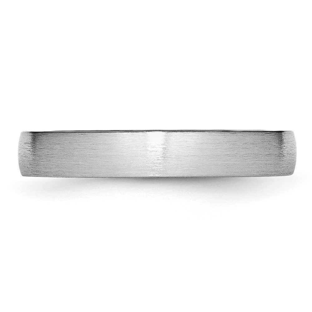 Cobalt Satin 4mm Half Round Band Size - 8