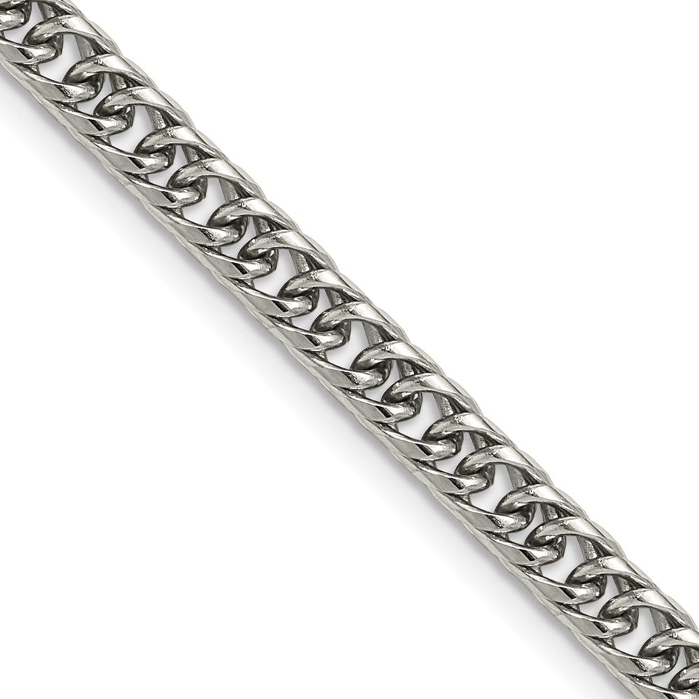 Chisel Stainless Steel Polished 5mm 22 inch Double Curb Chain