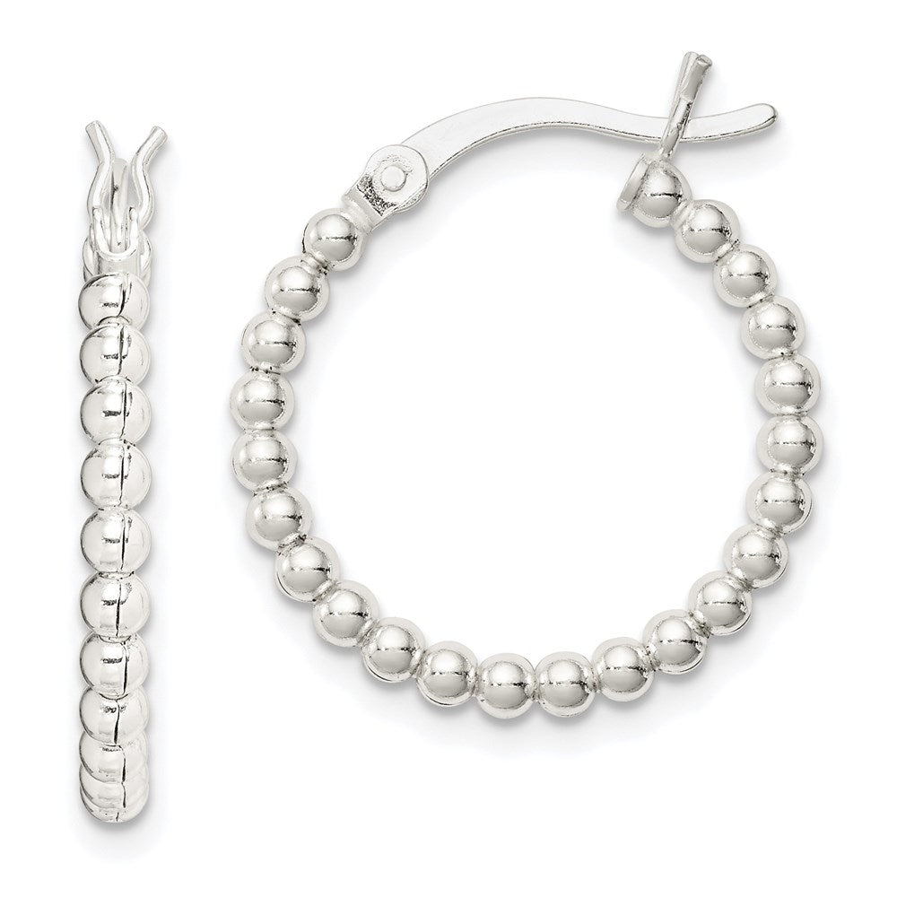 Sterling Silver Rhodium-plated Polished CZ Threader Earrings