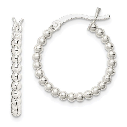 Sterling Silver Rhodium-plated Polished CZ Threader Earrings