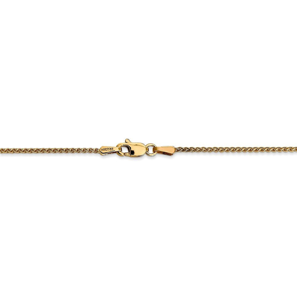 14K 9 inch 1.25mm Spiga with Lobster Clasp Anklet