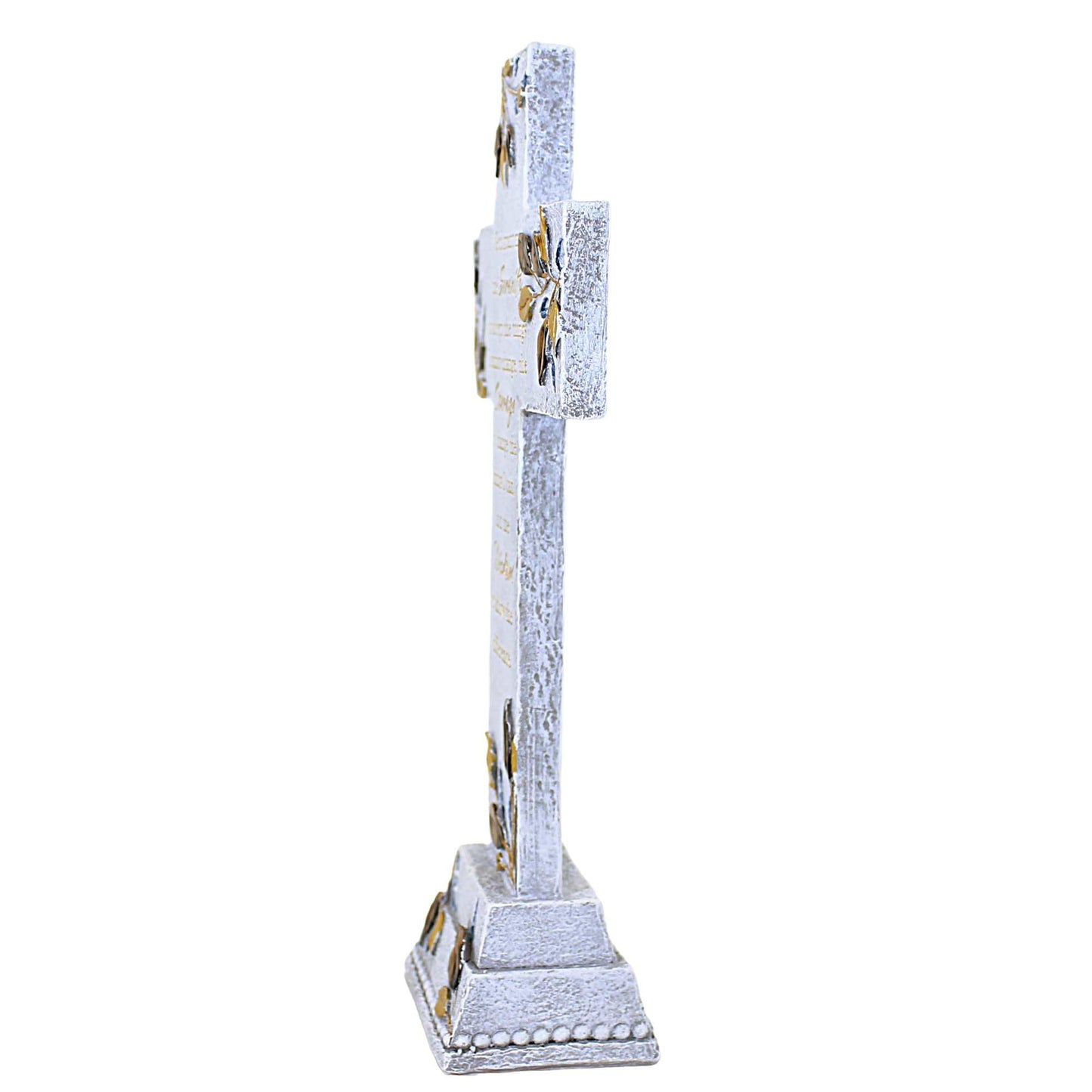 Roman Serenity Prayer Tabletop Cross, 12.5-inch Height, Religious Decoration