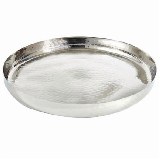 Leeber 72577 16 in. Hammered Round Tray