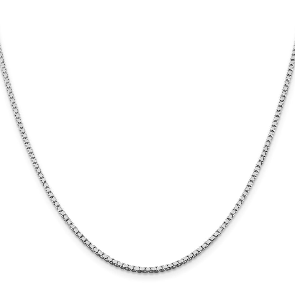 Sterling Silver Rhodium-plated 1.75mm Box Chain 20 Inches
