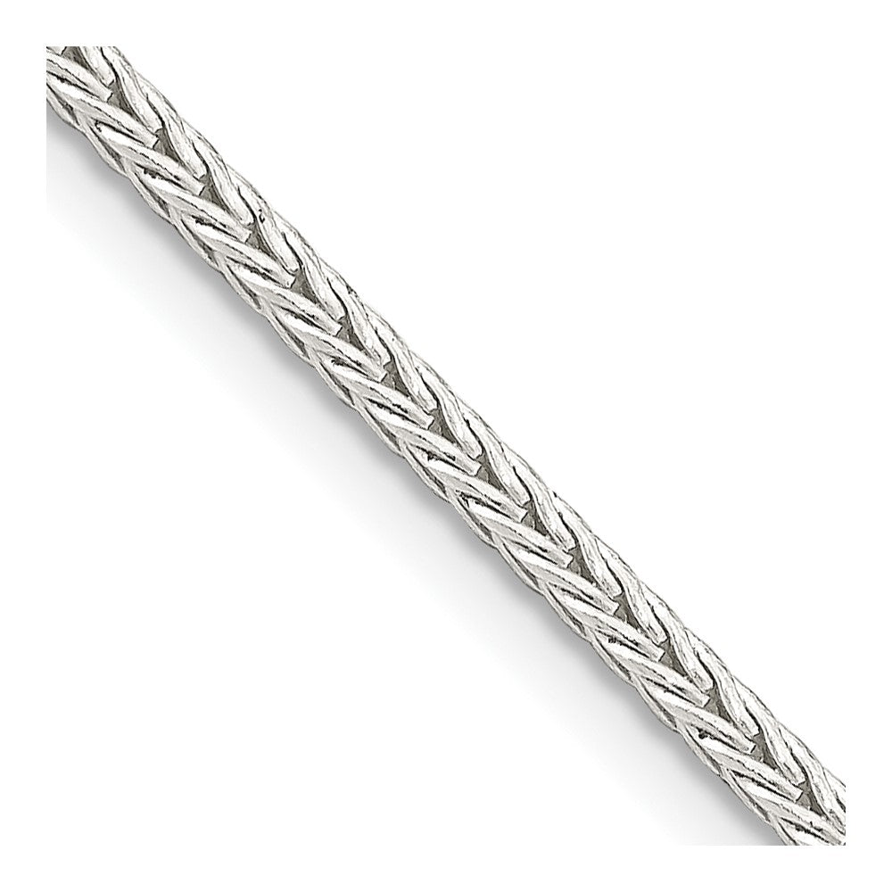 Sterling Silver 2mm Diamond-cut Round Franco Chain 26 Inches