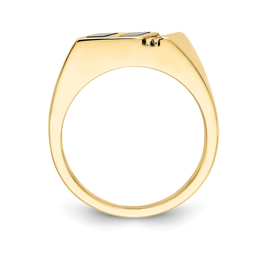 10K Yellow Gold AA Dia Ring
