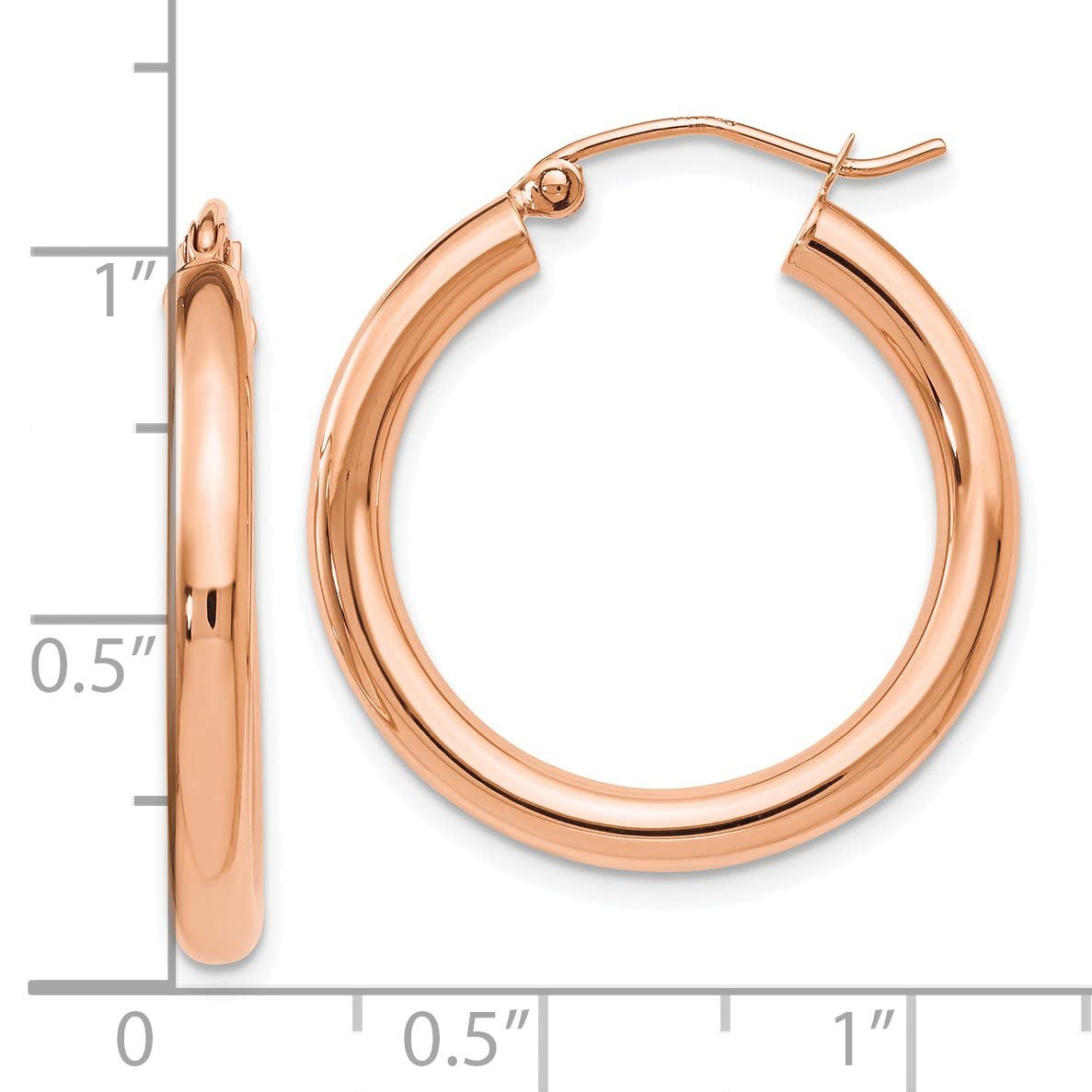 14K 1.5mm Diamond-Cut Rope Chain 7  inches