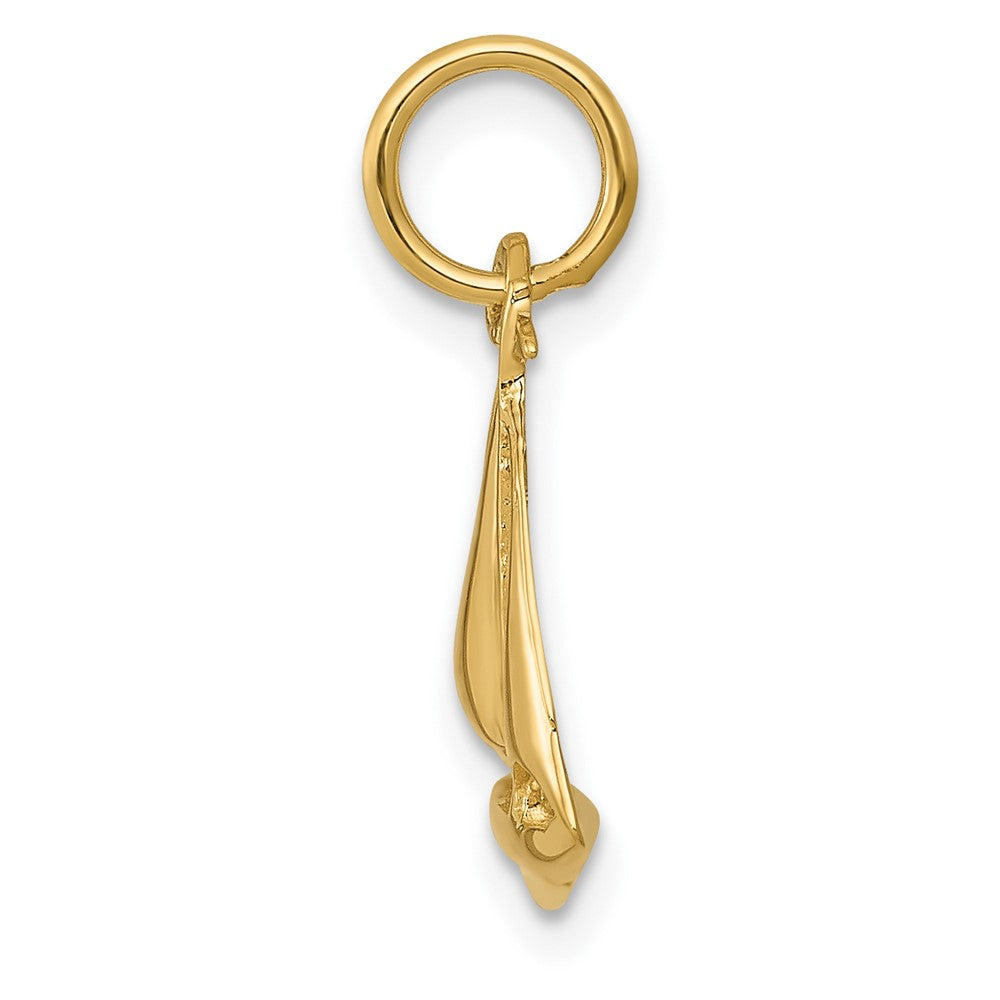 10k Yellow Gold Sailboat Charm
