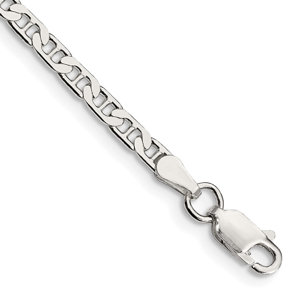 Sterling Silver 3mm Flat Anchor Chain 7 inches