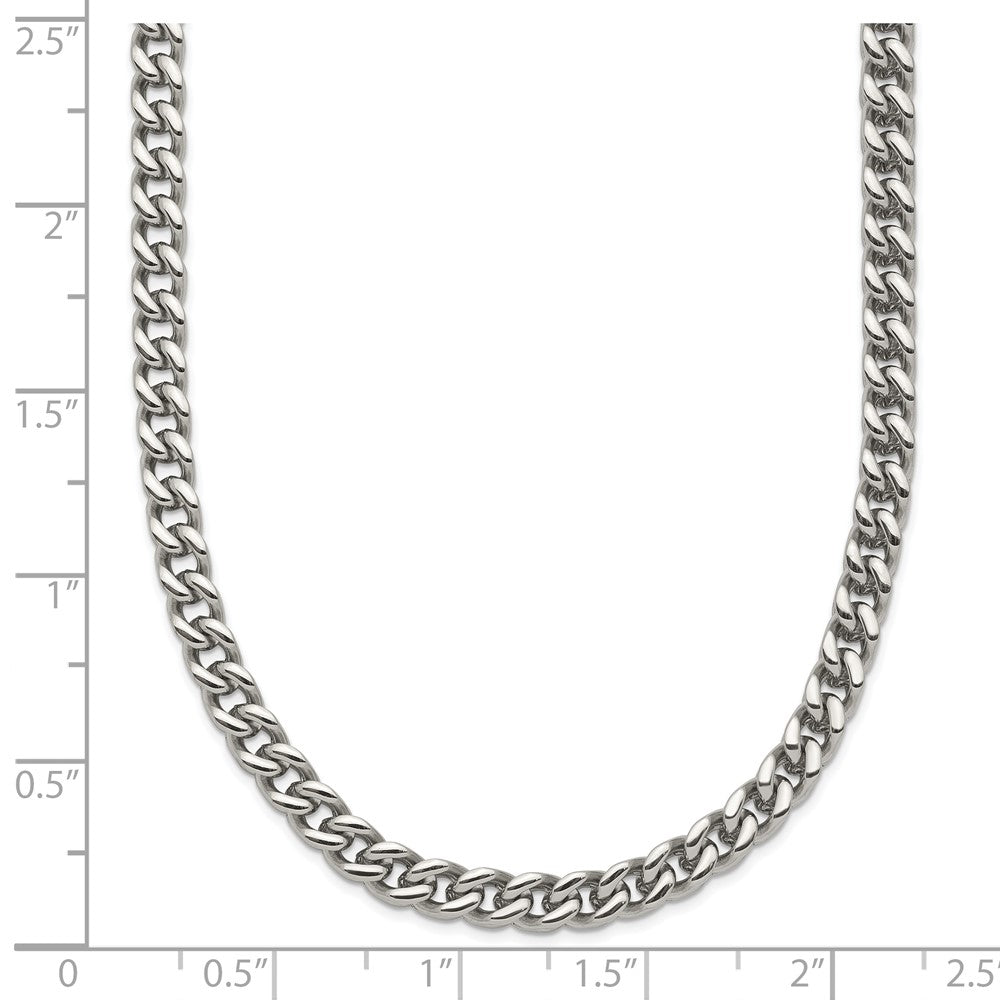 Stainless Steel Polished 24in Franco Chain