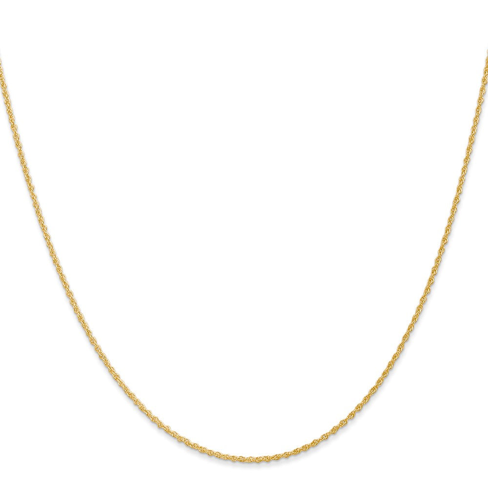14K 26 inch 1.1mm Baby Rope with Spring Ring Clasp Chain