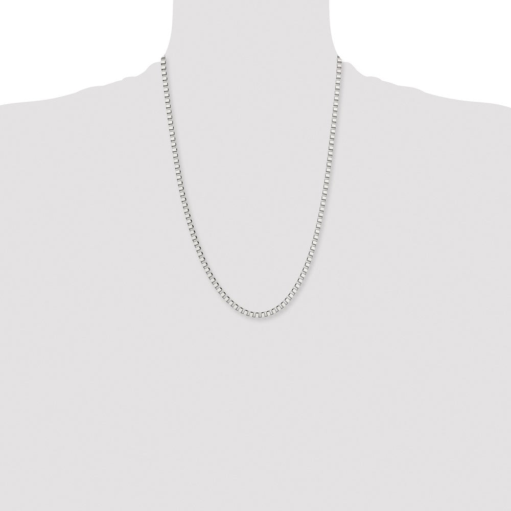 Stainless Steel Polished 4mm 24in Box Chain