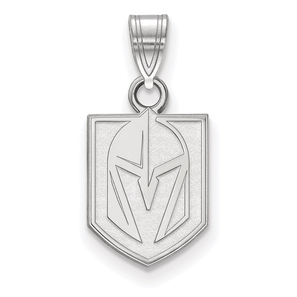 14k White Gold LogoArt NHL Vegas Golden Knights Small Pendant