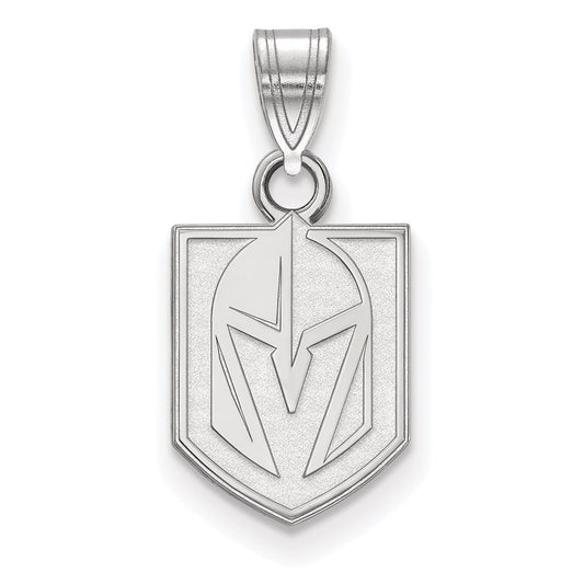 14k White Gold LogoArt NHL Vegas Golden Knights Small Pendant