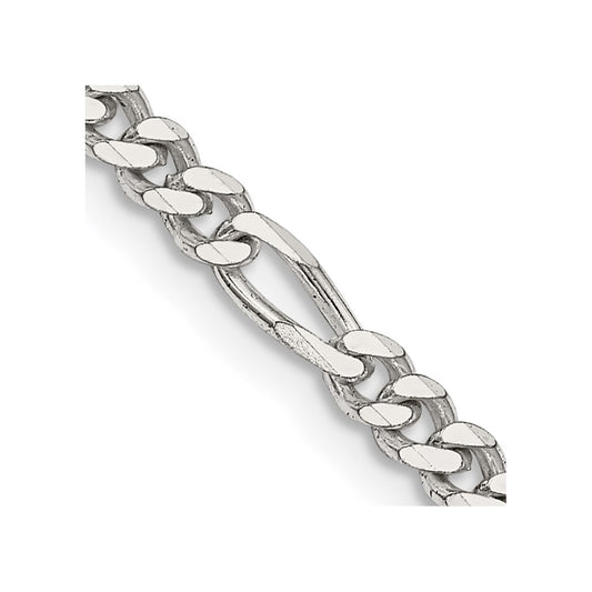Sterling Silver 3.5mm Figaro Chain 20 Inches