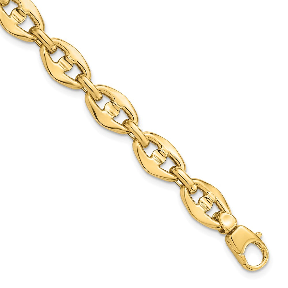 14K Polished Fancy Link Bracelet 7.5  inches