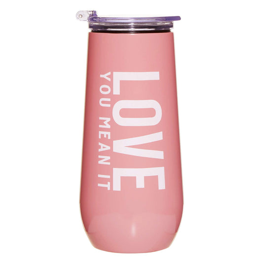 Santa Barbara Design Studio Wedding Champagne Tumbler, 12-Ounce, Love You Mean It