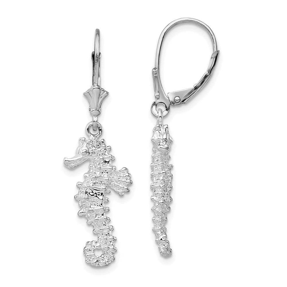Sterling Shimmer Sterling Silver Rhodium-plated 1.3mm CZ 258 Stone Rectangle Hinged Hoop Earrings