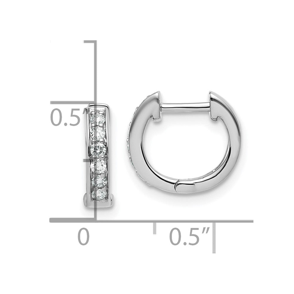 10kw Diamond Hinge Hoop Earrings Mel:F53