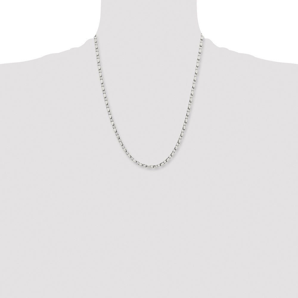 Stainless Steel Polished Fancy Link 22in Chain