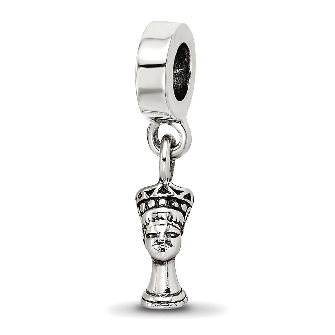 Sterling Silver Reflections Nefertiti Dangle Bead