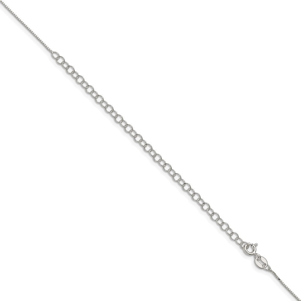 Sterling Silver .6mm Box Chain w/4in ext. 22 Inches