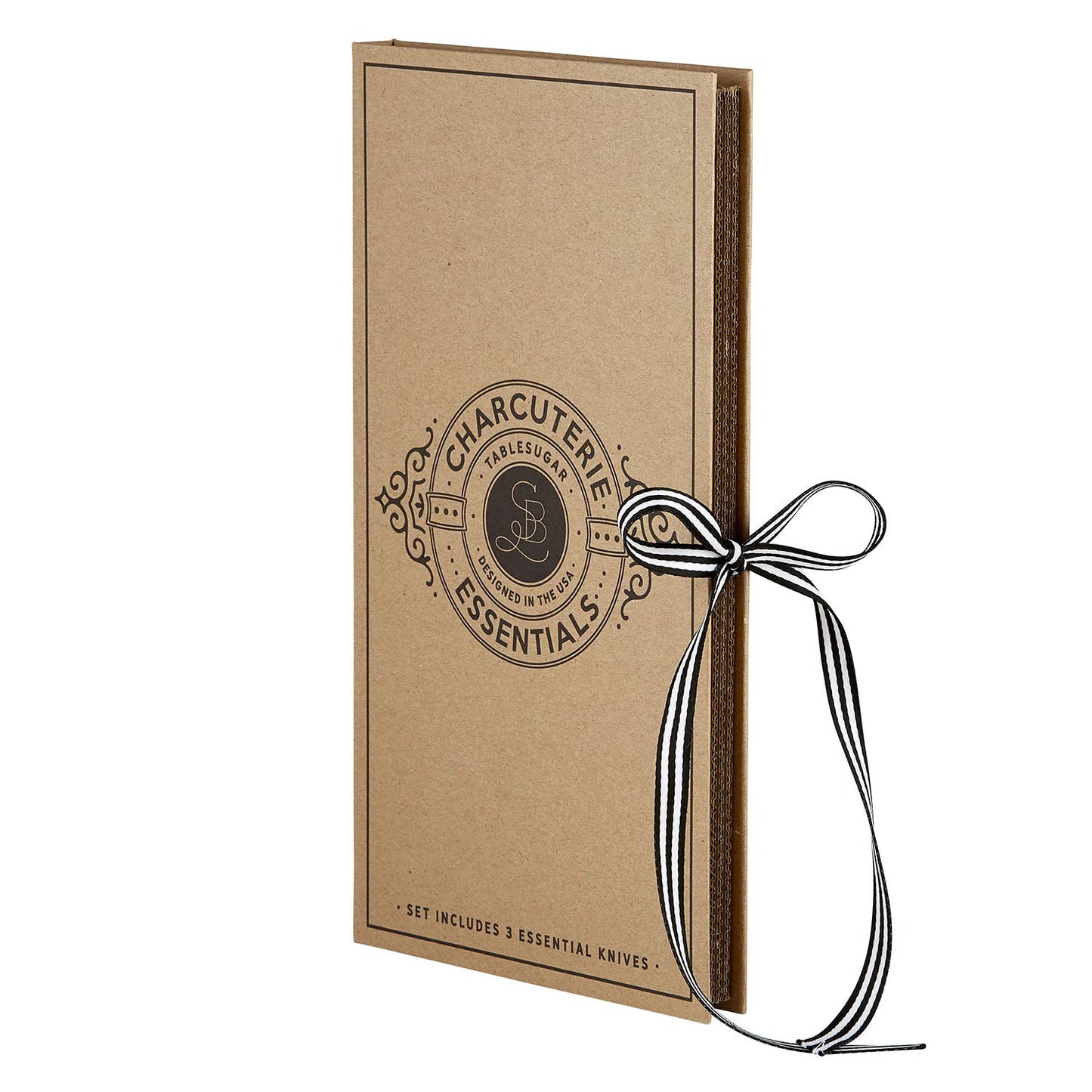 Creative Brands G2800 9 in. Charcuterie Essentials Cardboard Book Set