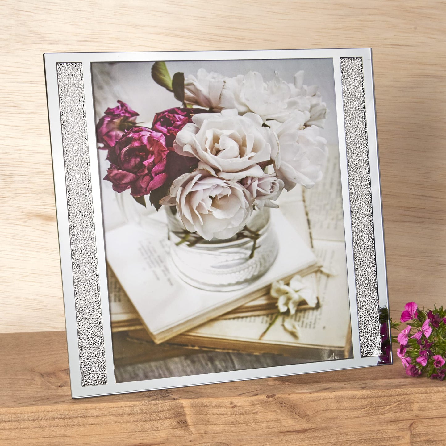 Badash Crystal Lucerne Crystalized Borders 8x10 Photo Frame QGM19725