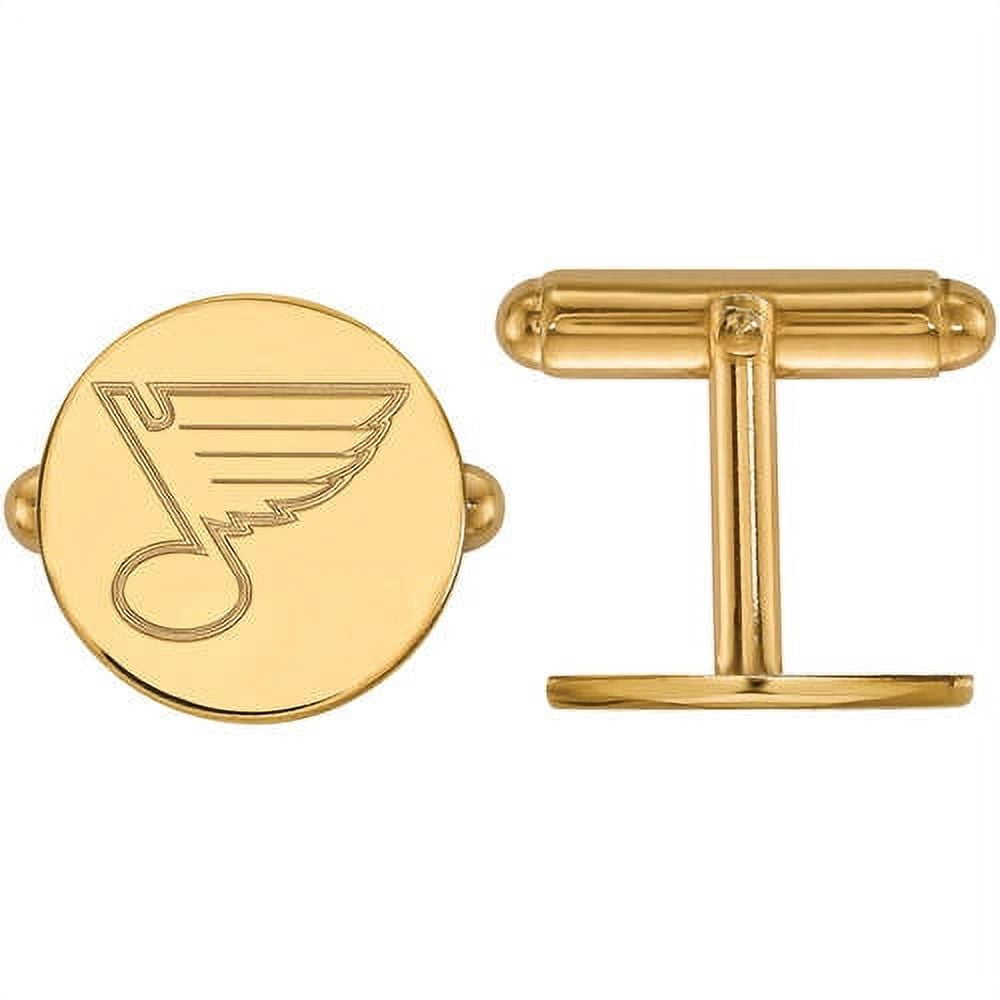 NHL St. Louis Blues 14kt Gold-Plated Sterling Silver Cuff Links